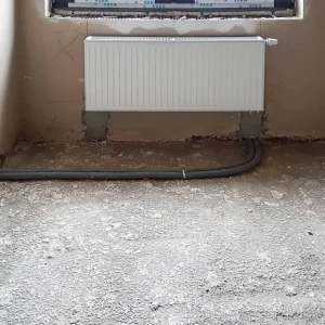 Gruszczyn - podejście grzejnika